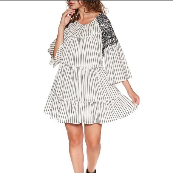 Free People Boho Embroidered Dress - Picture 5 of 12